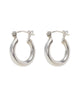 Silver Mini Hoops