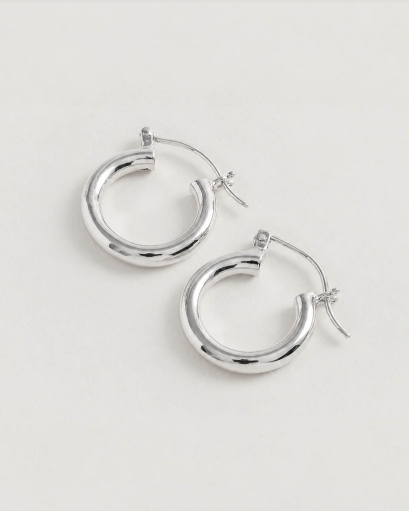 Silver Mini Hoops, sterling silver mini hoop earrings by Freya Rose