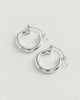 Silver Mini Hoops