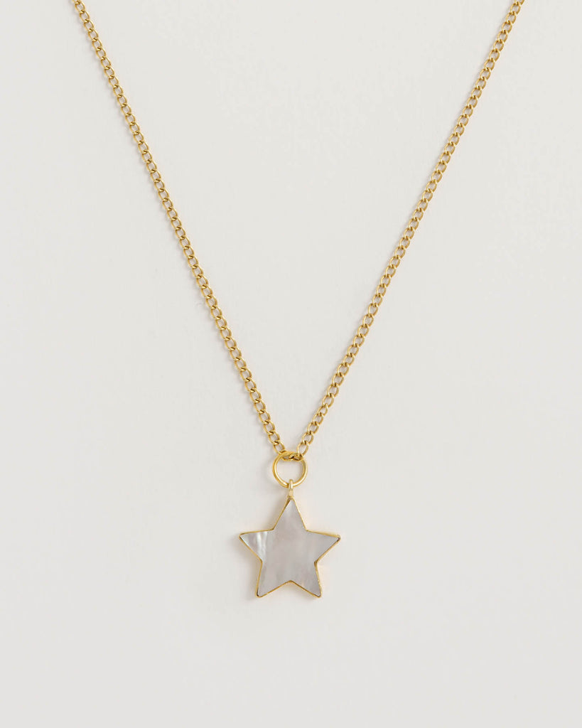 Star Pendant 18ct Gold Plated Necklace