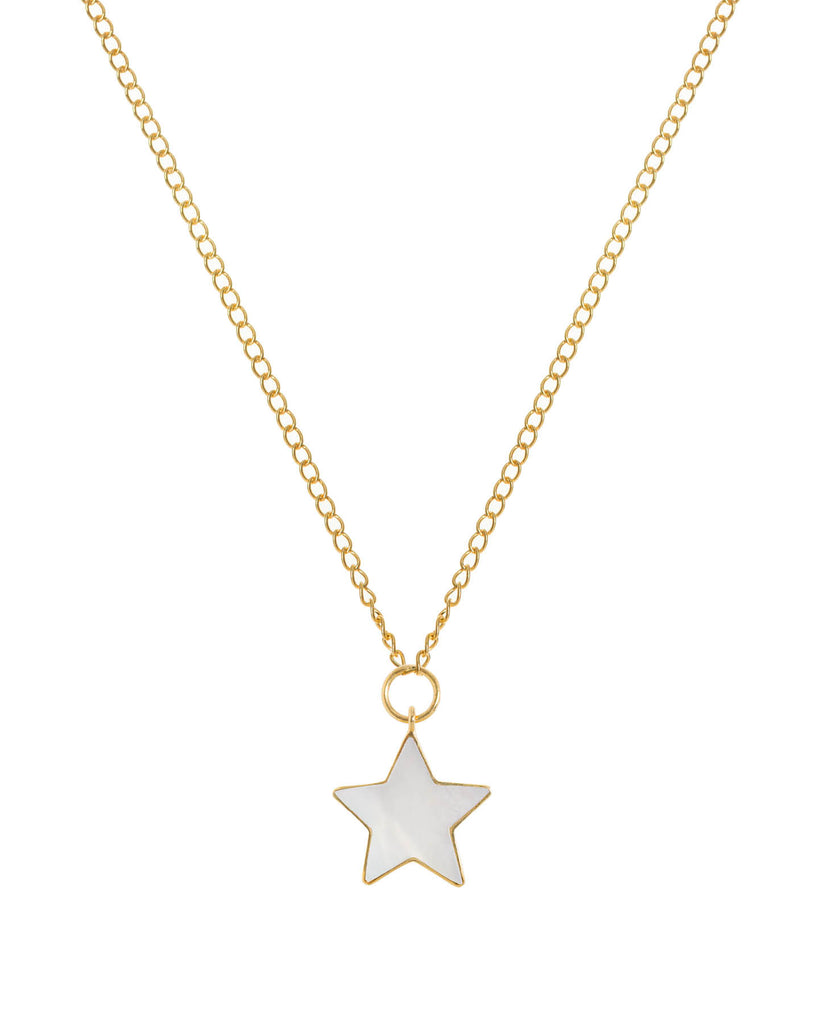 Star Pendant 18ct Gold Plated Necklace