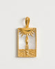 Rectangle Woman and Sun Pendant