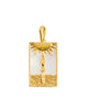 Rectangle Woman and Sun Pendant
