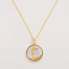 Virgo Gold Zodiac Necklace Tonal