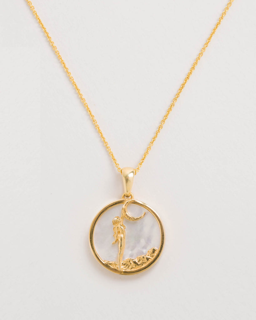 Virgo, Gold Zodiac Necklace