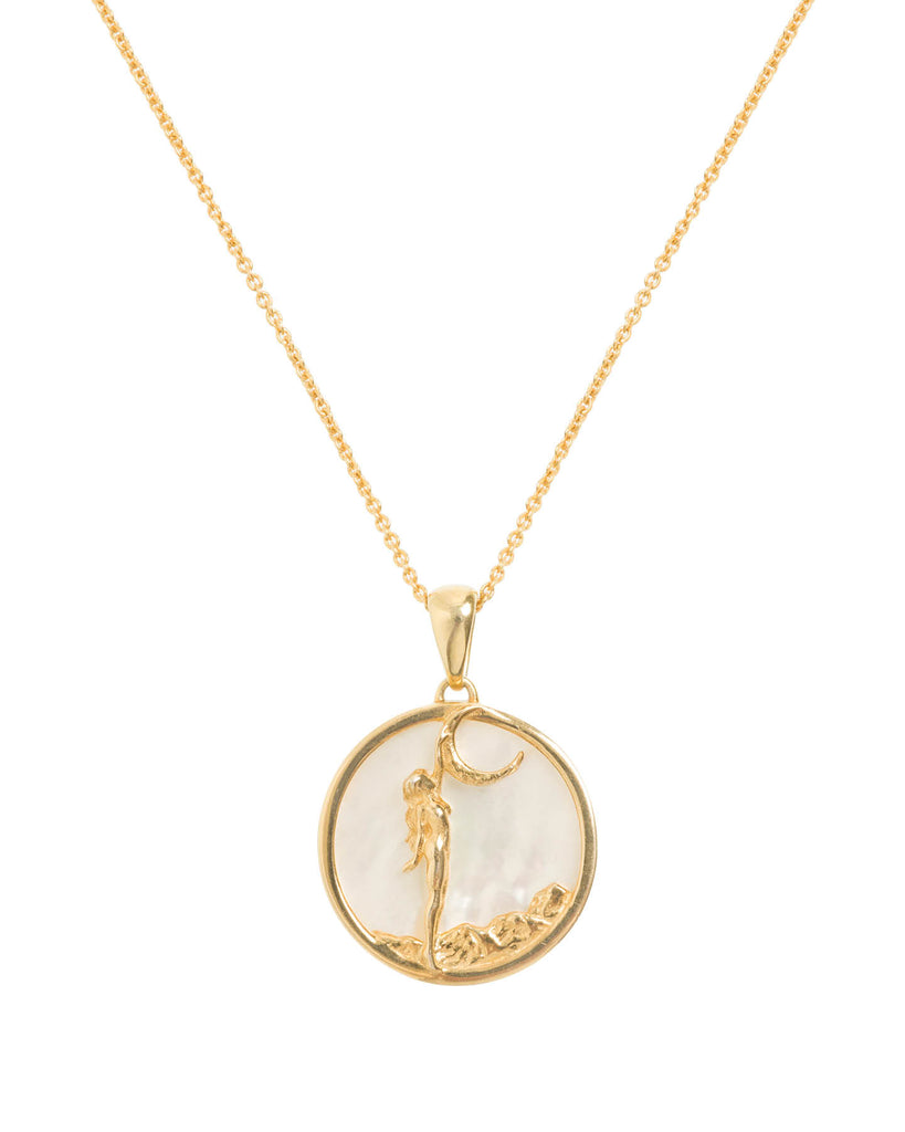 Virgo, Gold Zodiac Necklace