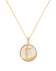 Virgo, Gold Zodiac Necklace