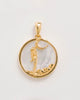 Virgo, Gold Zodiac Pendant