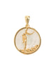 Virgo, Gold Zodiac Pendant