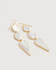 Warrioress Mother of Pearl Earrings