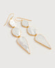 Warrioress Mother of Pearl Earrings