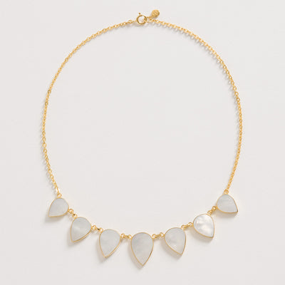 Warrioress Small Mother of Pearl Necklace