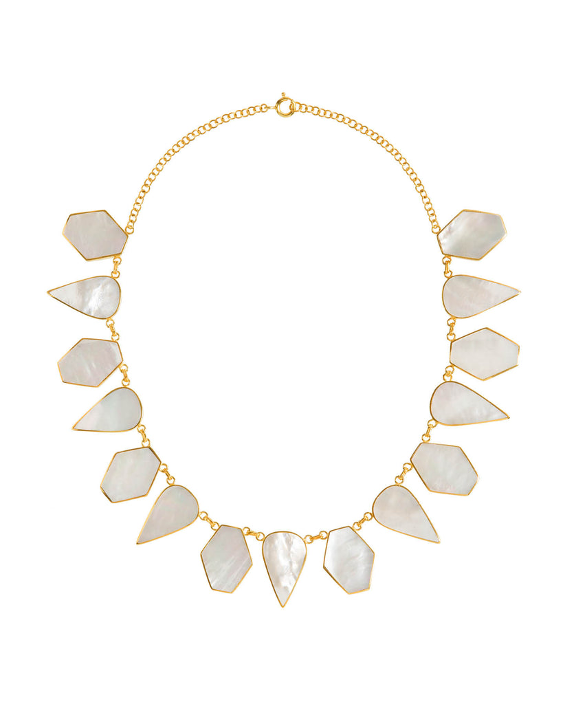 Warrioress Mother of Pearl Necklace