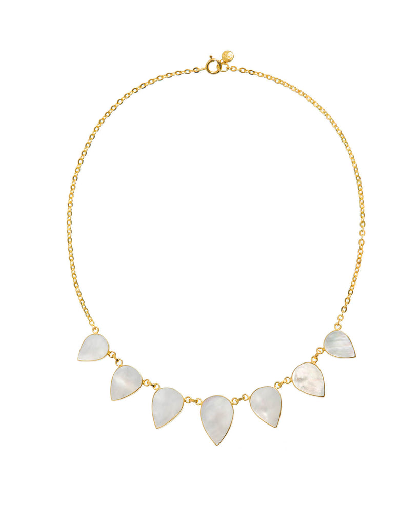 Warrioress Small Mother of Pearl Necklace