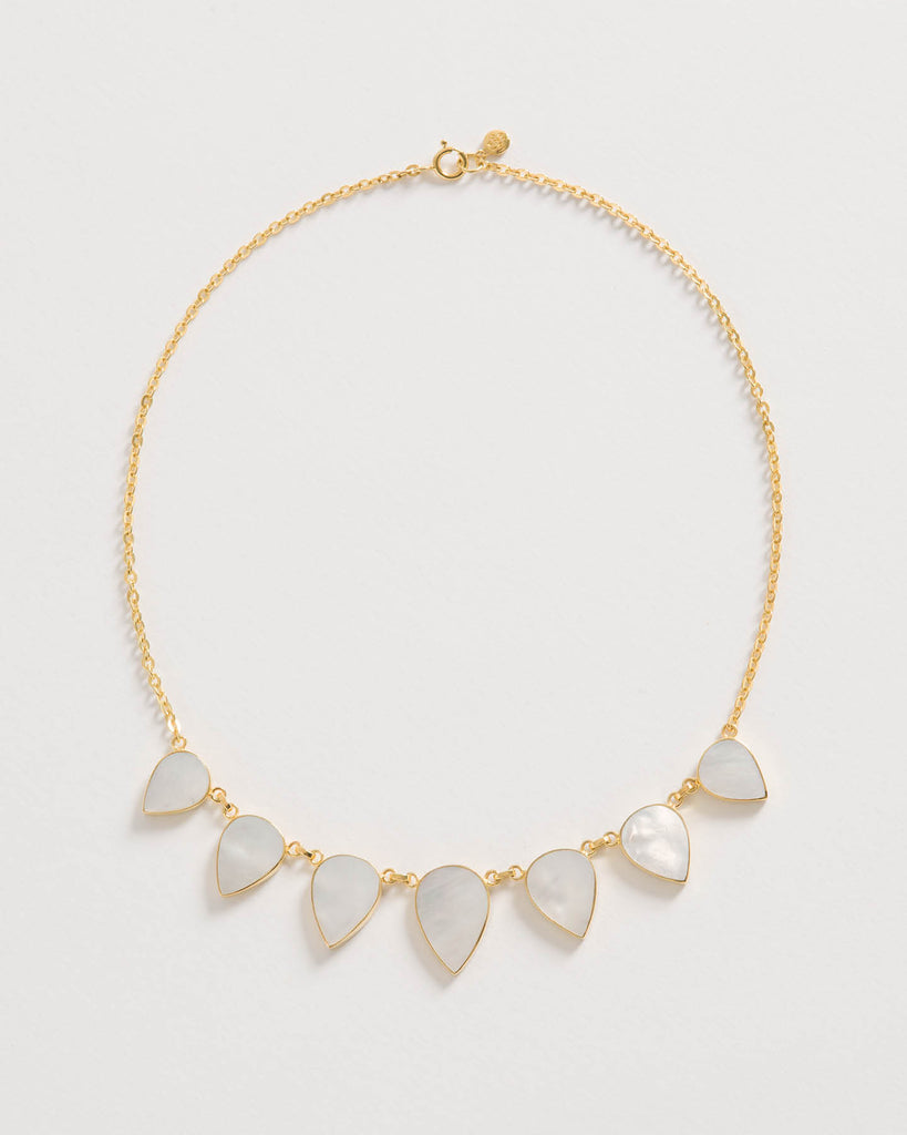 Warrioress Small Mother of Pearl Necklace