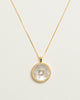 White Topaz Mother of Pearl Necklace