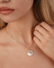 White Topaz Mother of Pearl Necklace