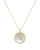 White Topaz Mother of Pearl Necklace