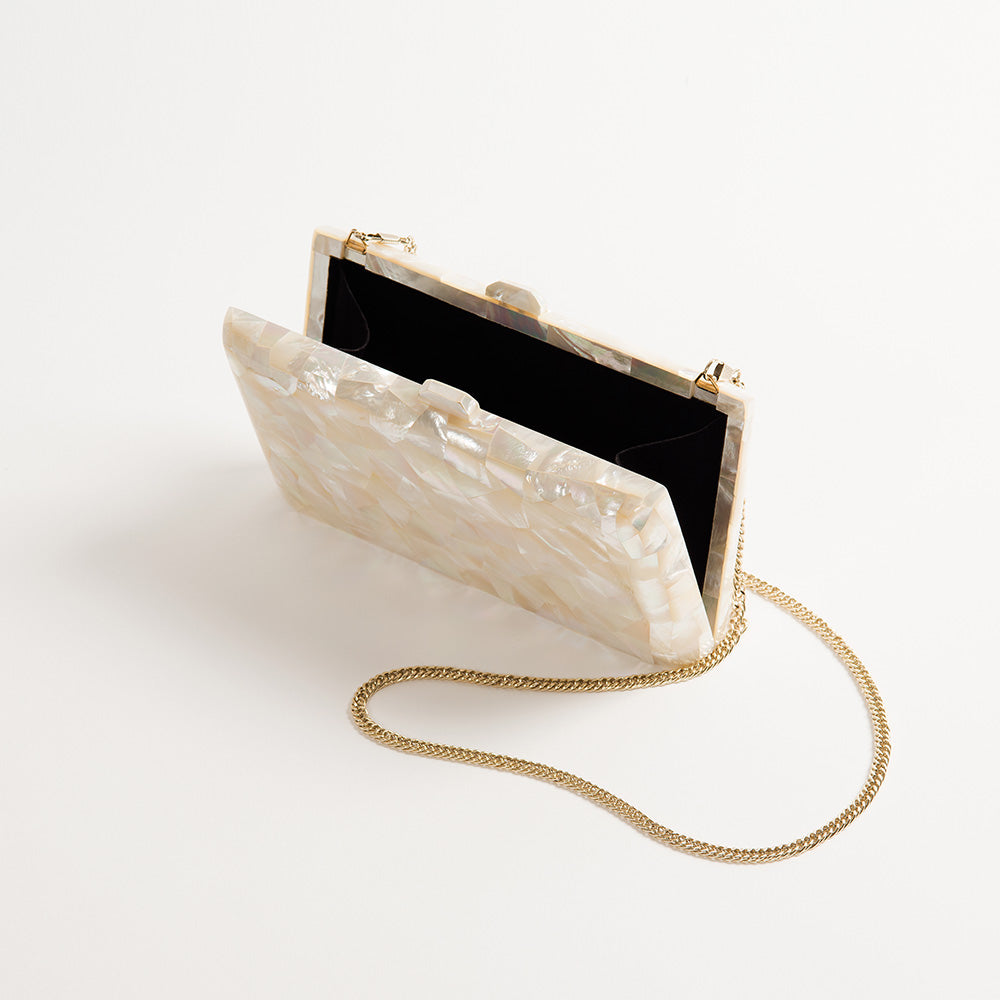 Freya Rose Ivory Mother of Pearl Clutch "Aphrodite"
