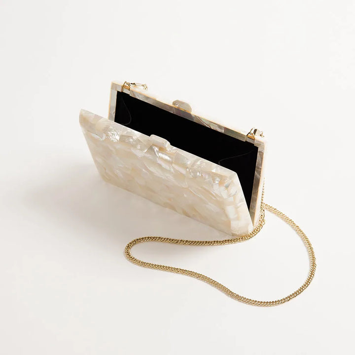 Ivory pearl clutch bag store