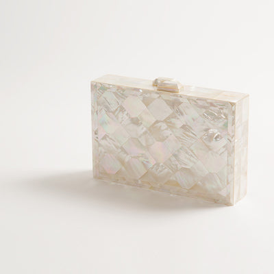 Freya Rose Ivory Mother of Pearl Clutch "Athena"