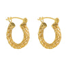 A pair of Gold Vermeil Freya Rose Designer Earrings 