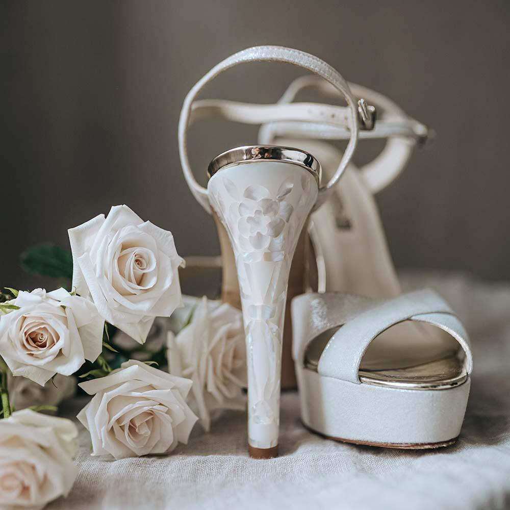 Platform wedding shoes for bride | Nadia IJeanette Maree