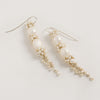 Silver Baroque Pearl Long Drop Earrings - Freya Rose Pearl Jewellery