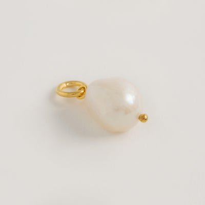 Baroque Pearl Pendant - Gold Pearl Detachable Charm - Freya Rose Pearl Shoes and Jewellery