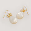 Pearl and Mother of Pearl Pear Drop Earrings - Freya Rose Pearl Jewellery