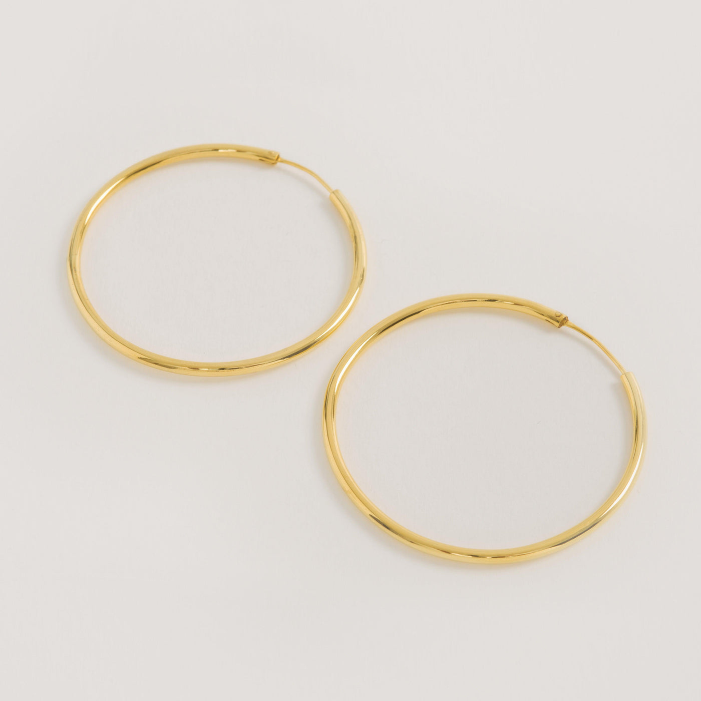 Large Gold Vermeil Hoop Earrings - Freya Rose Jewellery