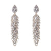 Silver Crystal Long Drop Earrings - Freya Rose Jewellery