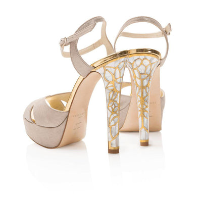Rose in Bloom Gold - Freya Rose Pearl Shoes and Jewellery