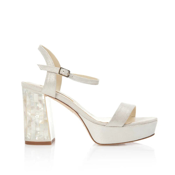 Platform shop ivory heels