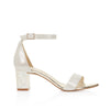 'Martene Midi' Bridal womens shoe with pearl heel by Freya Rose Pearl Shoes and Jewellery