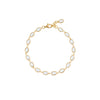Oval Crystal Framed Bracelet - Freya Rose Pearl Shoes and Jewellery
